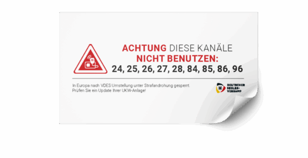 Produktbild: Aufkleber „Kanäle Funkanlage“